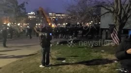 Metropolitan Police moving in on Capitol grounds and violently assaulting individuals and press.