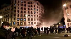 Protests for the incarceration of rapper Pablo Hasel in Barcelona