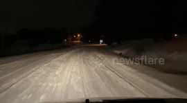 Dangerous and deadly snow storm in Alma, AR
