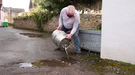 Landlord forced to pour £1500 worth of booze down drain after takeaway ban