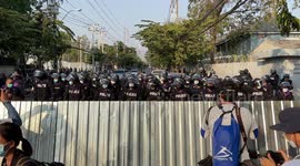 Protesters gather outside Thai parliament ahead of mass rally
