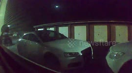 Exploding meteor is caught on doorbell camera streaking across the sky