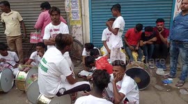 Students of Patna, India celebrate Basant Panchami: the festival of knowledge