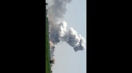 Explosion at a fire cracker factory caught on camera