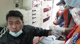 Myanmar: injured treated at scene after police open fire killing at least two protesters