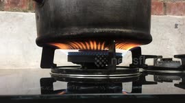 Burner Flame on Stove