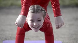 A nine-year-old 'Elastigirl' can bend twist her body into all sorts of weird and wonderful shapes