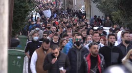 Greeks take to the streets of Thessaloniki to protest lockdown restrictions