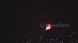 The begin of the Sixth paroxysm on Mount Etna