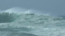 South Wind and summer temperatures during february in Biarritz