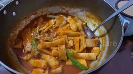 Delicious korean food tteokbokki