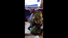 US boy unwraps border patrol agent dad after not seeing each other for nine months
