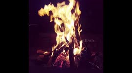 Fire in slow motion with pro mod night