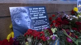 Moscow remembers Boris Nemtsov on the six anniversary of his murder on the bridge