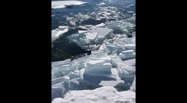 Winter comes and winter goes. Ice slabs appear and disappear.