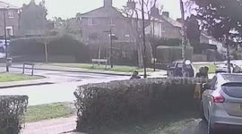 Mum and baby narrowly avoid being crushed by trailer after coming loose from its van