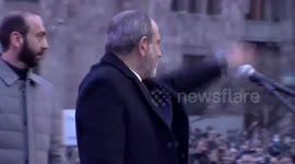 Nikol Pashinyan called a rally and gathered together thousands of his supporters in Yerevan, Armenia