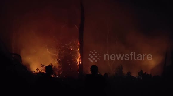Indonesia battles forest fires in dry season