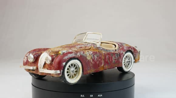 YouTuber gives rusted Jaguar model car new lease of life