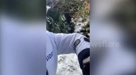 Dad paralysed from waist down walks 125 miles in four weeks and raises almost £14,000 for NHS - thanks to £100,000 robotic exo-skeleton suit