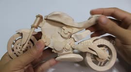 Filipino YouTuber constructs model motorcycle out of hundreds of popsicle sticks