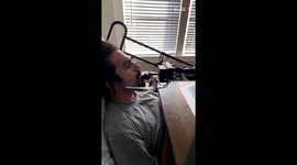 Paralyzed brother playing video game again, using Quad Stick