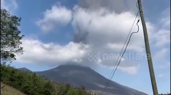 Guatemalan volcano erupts for second time in three days with huge plume of ash