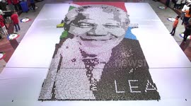 Mosaic built to celebrate Nelson Mandela's 100th birthday