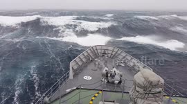 Ship in Storm | Warship Hit By Massive Wave Near Antarctica (Clip 2)