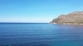 4K DJI TANSPARENT WATER BEST BEACH IN MALLORCA FOR SNORKELING