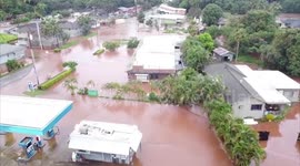 Drone footage captures extent of flooding in Haleiwa, Hawaii