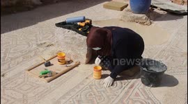 Project sees refugees employed to meticulously restore ruins in Jordan