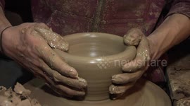 Pottery making: An art in Gaza inherited by Palestinian Sayyid Atallah