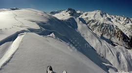Skier fall in an avalanche (2015)