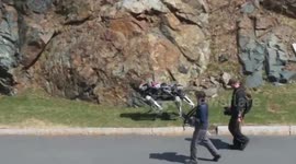 Boston Dynamics robot test run