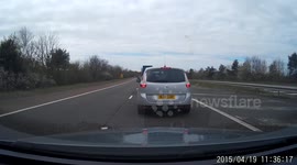 Motorway Road Rage in Liverpool, UK