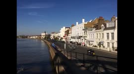 Very High Tide at Barnes Bridge