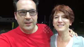 Batman fills up at US petrol station