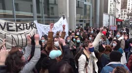 Workers occupy Paris theatres for second day to protest against Covid-19 shutdowns