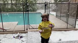 US: Slow Moving Storm Brings Snow To Las Vegas In March