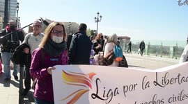 Marcha negacionista del Movimiento por la Libertad y los Derechos Civiles y docentes por la verdad