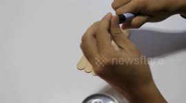 How to make functional wrist watch from Popsicle Sticks