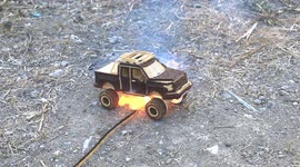 Filipino YouTuber builds monster truck from 10,000 matches before lighting it on fire