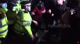 Scuffles between police and attendees at Sarah Everard vigil in Clapham