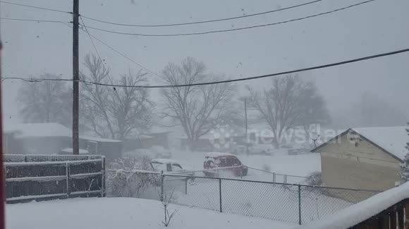 Storm Xylia dumps deep snow on Denver in Colorado