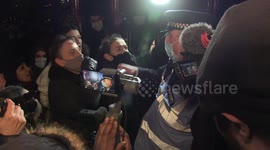 Watch tense moment police warn Sarah Everard vigil attendees to leave
