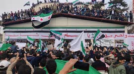 Thousands rally in Syria’s Idlib to mark 10 years since uprising