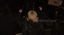 Protesters swear at police outside Parliament at 'Kill the Bill' protest