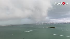 'Line of Thunderstorms Over Biscayne Bay'