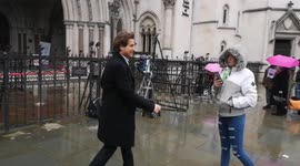 Johnny Depp's lawyers seen leaving the Royal Courts of Justice